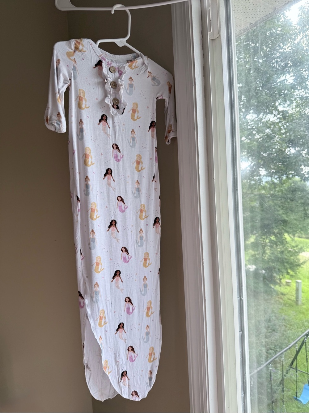 Abby & Evie Infant Gown with Rainbow Motif